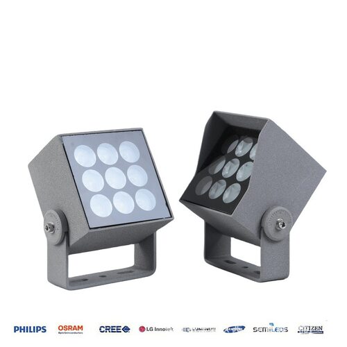 led方形投光灯 户外防水小射灯 LED小方投光灯投射灯照树灯3W4W6W