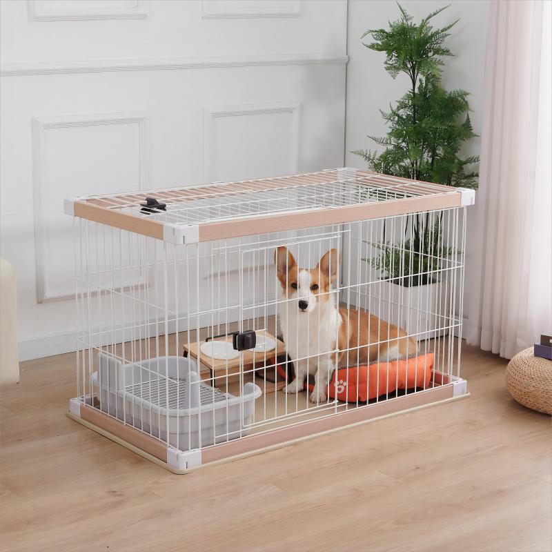 轻奢超大号狗笼子木质狗围栏狗笼犬舍宠物围栏泰迪