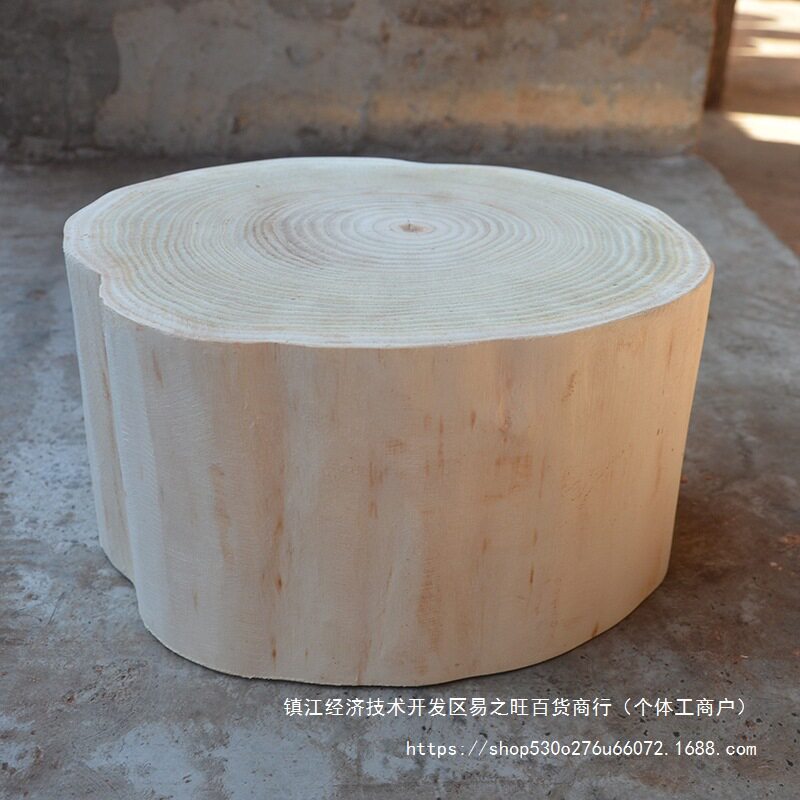 梓木原木树桩实木墩凳茶几底座