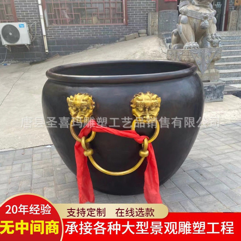 仿古庭院铸铜门海雕塑