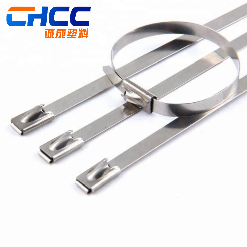 不锈钢扎带10mm*系列自锁式绑扎带304金属扎带船用扎线带喷塑扎带