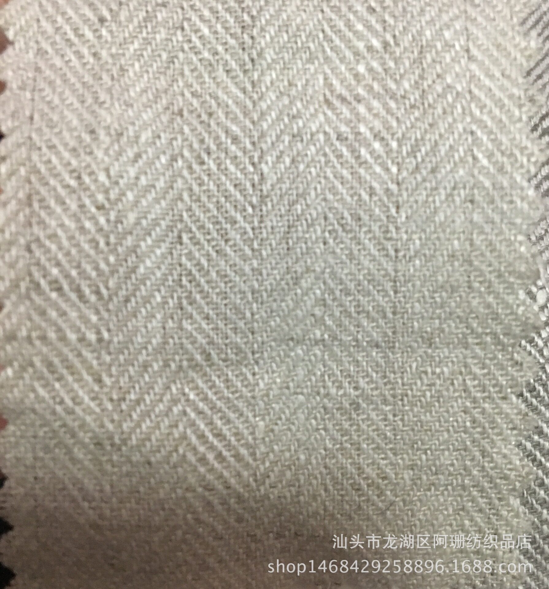 厂家直销 新款麻布 AS8117#人字斜提花 纯亚麻 高档时尚服装面料