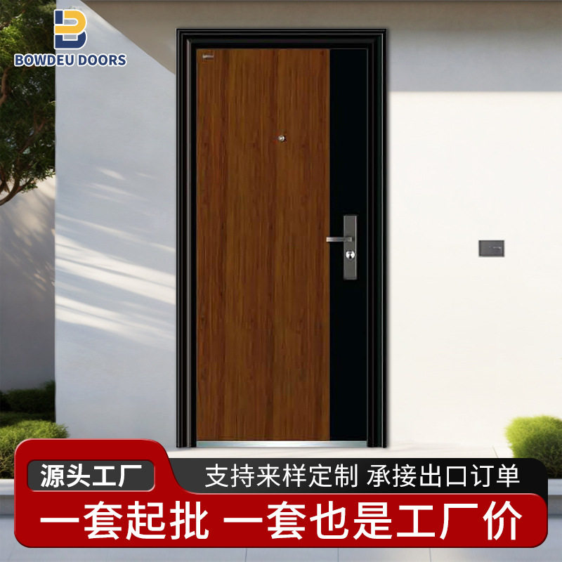 铸铝甲级防盗防火防爆入户门图片