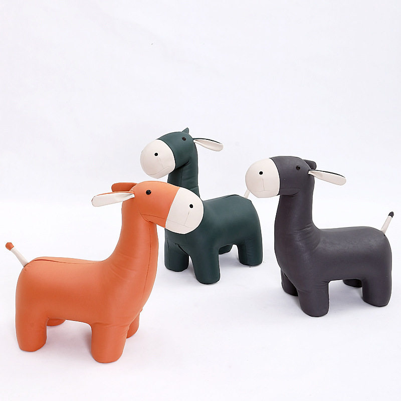 网红设计师创意毛驴造型凳