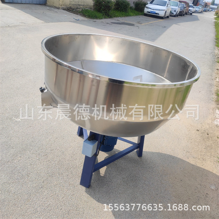 150公斤养殖饲料搅拌机干粉化学剂不锈钢立式平口拌种机