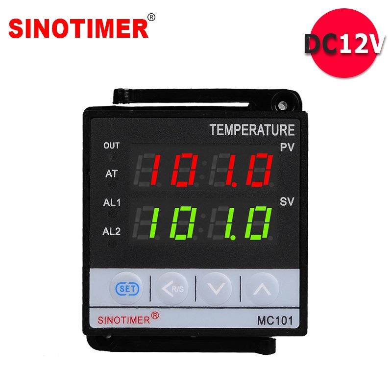 MC101-12V短壳温控仪48*48mm-MC101-继电器SSR一体输出-电源12V