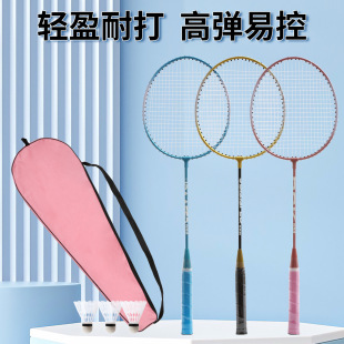 家用羽毛球拍套装超轻耐打成人学生训练娱乐