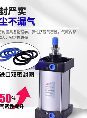 标准 小型气缸大推力SC160X100X200X300X400X500X600可定气动X20