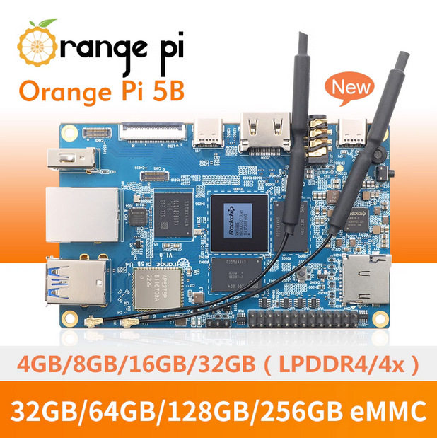 香橙派Orange Pi 5B 瑞芯微RK3588S八核64位处理器图片