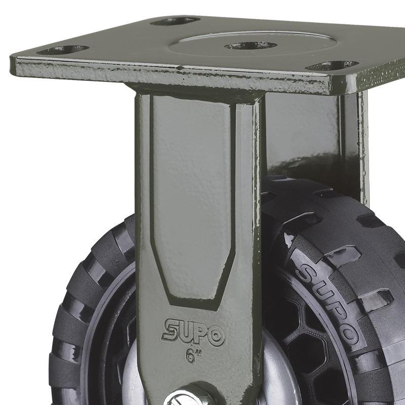 SUPO/向荣动力 超重型 10寸 平底万向脚轮 尼龙PA J35-01-250-662