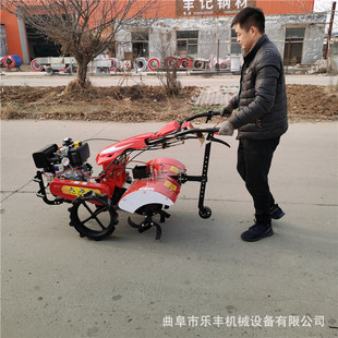 多功能小型果园大棚旋耕机 丘陵地果园开沟机 手推果园微耕机