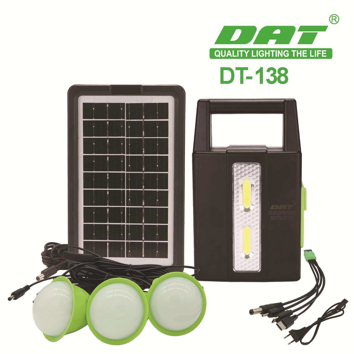 DT-138太阳能系统照明灯灯泡户外野营可应急充电防水便携强光