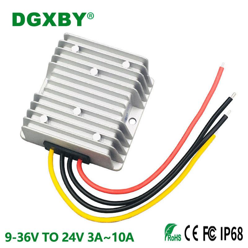 9-36V转24V5A8A10A直流稳压器12V24V变24V车载升降压电源转换器