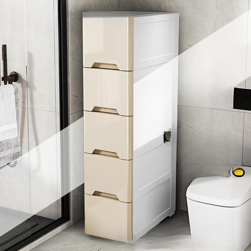 20/25/37cm缝隙窄边柜夹缝抽屉式收纳柜卫生间厨房置物架床头先旋