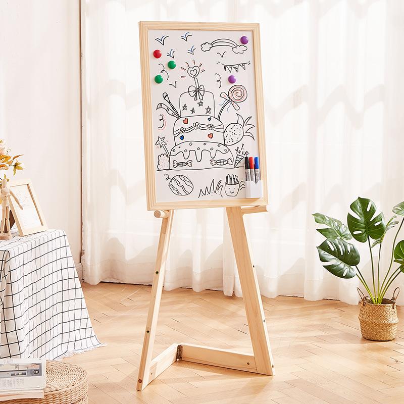 画板画展画架实木支架北欧Ins风展览会落地广告牌架子门口展示架