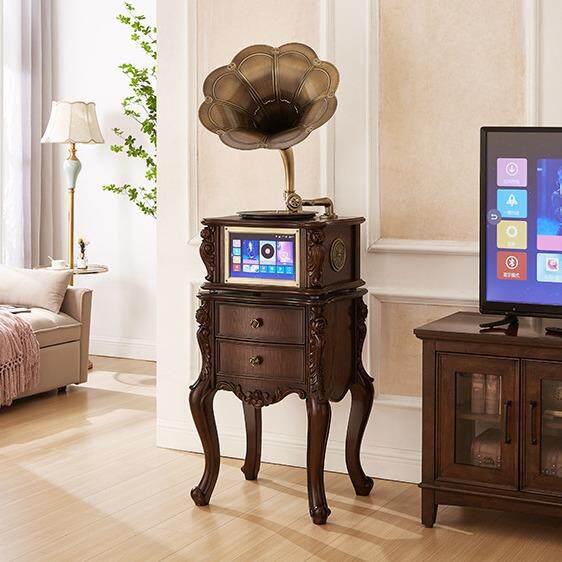 欧蒂诺显示屏留声机K歌安卓双系统家用音响KTV可连接电视美立体声