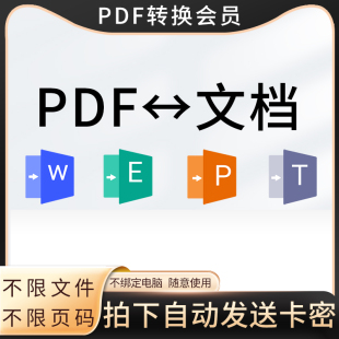 TXT文件工具转换器会员 PPTX Excel表格XLS PDF转换成Word文档格式