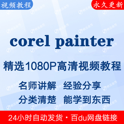 corel painter视频教程全集 下单秒发