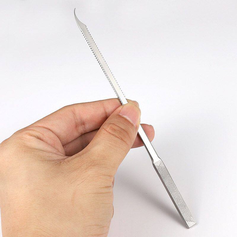 高端甲沟修甲专用不锈钢剔甲器指甲缝清洁打磨锉刀修甲工具