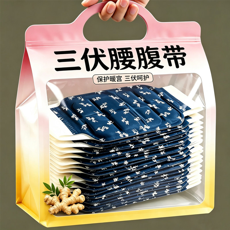 艾草自发热暖腰贴腰椎热敷护腰