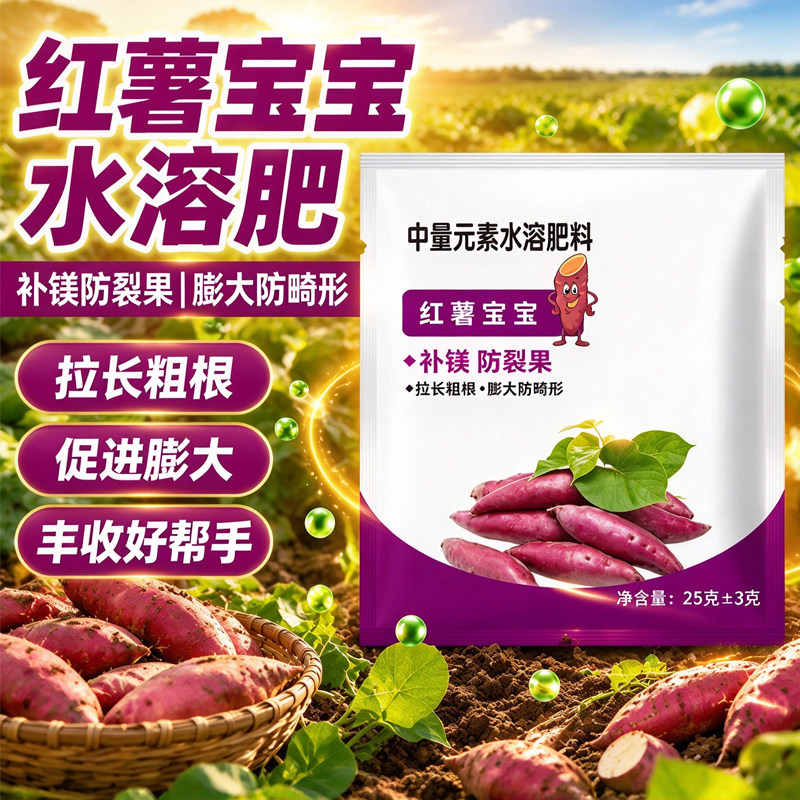 红薯叶面肥控旺膨大补钙镁防裂