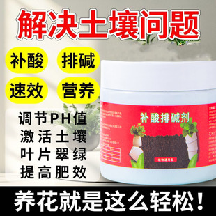 调酸除碱剂调节土壤酸碱度防黄叶花卉蔬菜喜酸植物通用补酸排碱