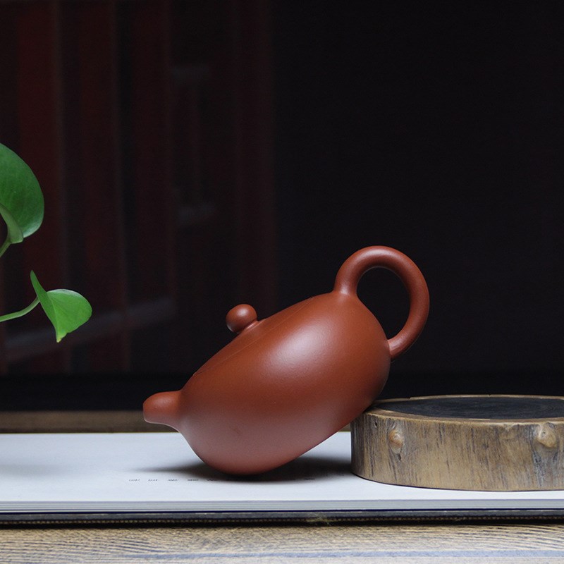 宜兴朱泥一粒珠紫砂壶一件u起批纯手工球孔圆珠家用小容量茶壶茶