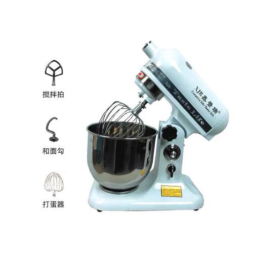 定制鑫景瑞鲜奶机商用7L奶油机奶盖机小型搅拌机私房打蛋机厨师机