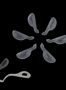 眼镜鼻托柔软硅胶鼻m垫套入式透明按摩减压防滑鼻托套近视眼睛配