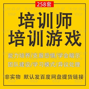 培训师培训PPT课件团队建设员工团建活动游戏拓展训练企业领导力