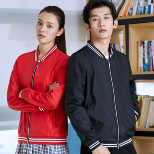 同学聚会班服风衣定制印logo秋B款棒志愿者球服订制工衣外套广告