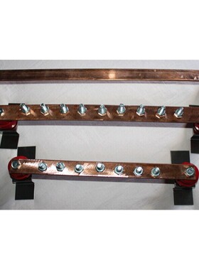 速发定制紫铜汇流排3x30x300可订做机房接地机柜机架式.铜排等电