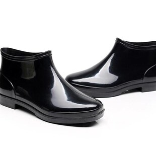 男大码短筒雨鞋低帮雨靴胶鞋厨房洗车水鞋 通识塑料轮子艺术花灯
