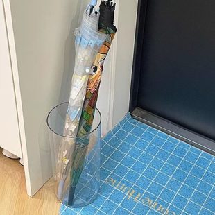 ins风亚克力透明高颜值入户门家用门口桶伞架伞筒放雨伞收纳架伞