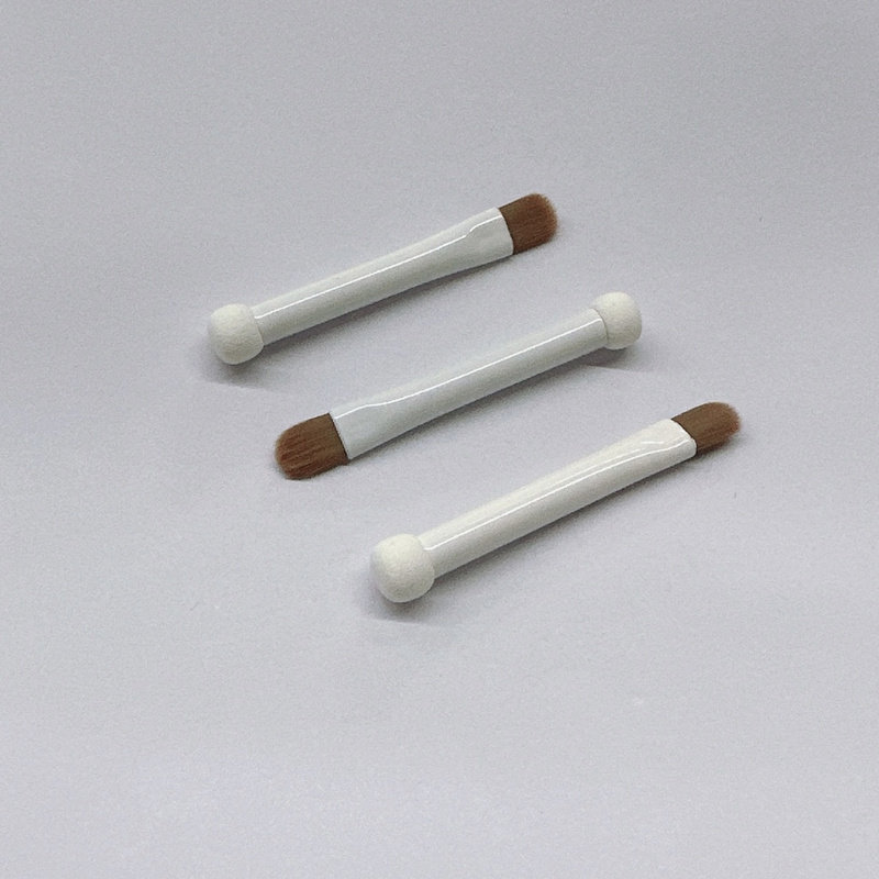 迷你小圆球双头海绵棒扁头粉底刷眉刷遮瑕刷泪沟痘印粉饼散粉刷