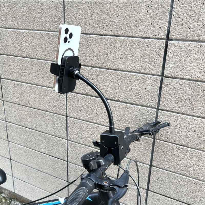 电动车手机支架万向软管外卖导航摩托车自行车挖掘机通用