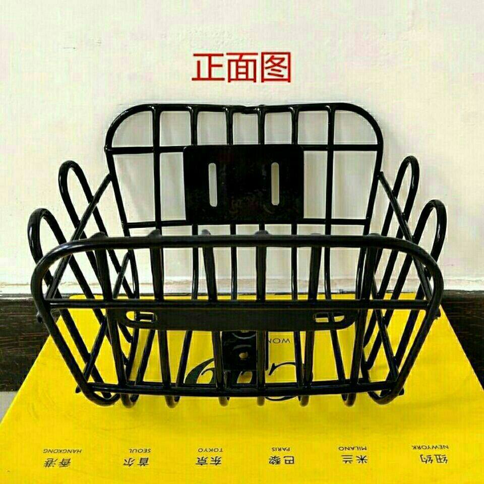 加粗儿童山地单车前置车篓小孩自行车通用前筐配件