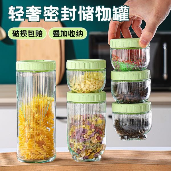 保存猫罐子密封食品级收纳盒储存罐爪茶叶玻璃五谷杂粮瓶咖啡豆罐