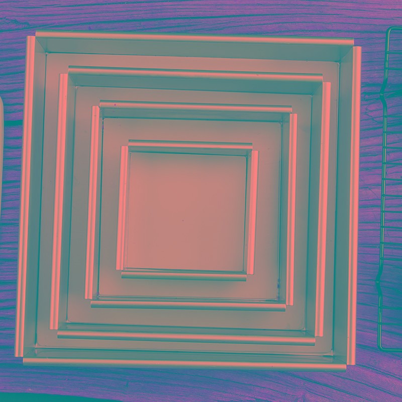 正方形蛋糕模具方形蛋糕模做蛋糕胚阳极4/5/6/8/10寸戚风蛋糕器具