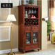 展示柜家用酒架餐厅玻璃酒柜 饰柜欧式 美式 酒柜实木餐边柜客厅装