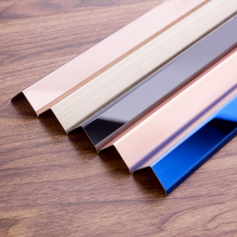 不锈钢护角条粘贴防水阳角线条封边压边钛金L型直角包边装饰线条