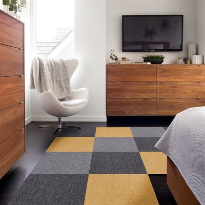 环保拼接地毯方块办公室商用大面积卧室满铺儿童房间全铺走廊整铺