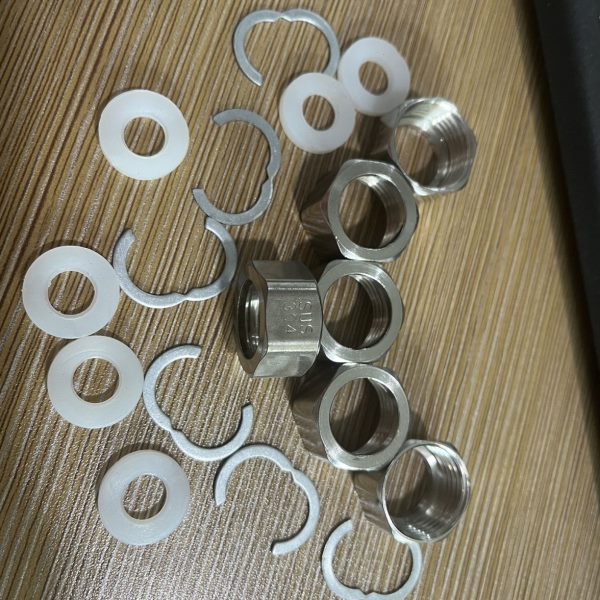 螺母进水软管配件热水器30接头螺帽套装波纹管专用4家用不锈钢