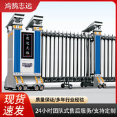 304材质不锈钢分段平移门工厂大门直供无轨电动伸缩门折叠门