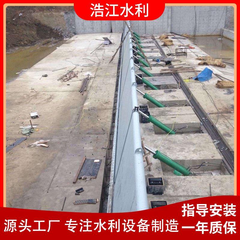 可定制钢坝闸门水库专用液压启闭机景观钢坝闸门自动翻板闸门
