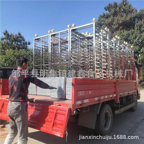 河南商用馒头蒸房架子车18层36盘馒头推车水产冷冻周转车