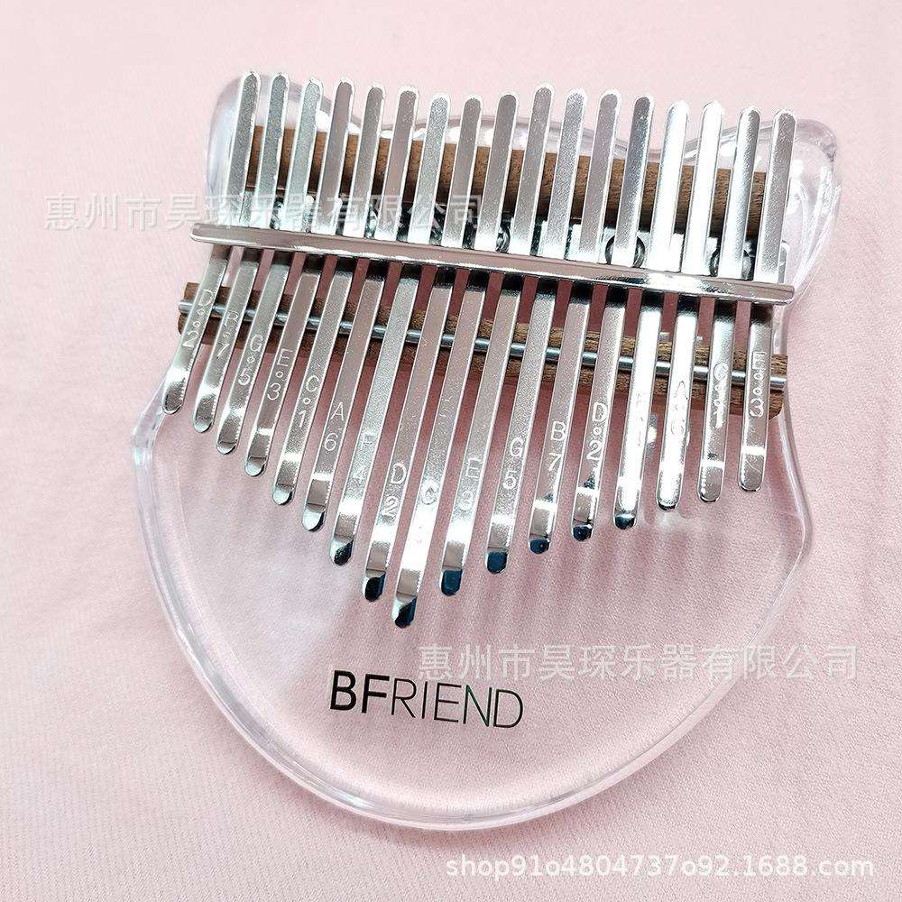 狐狸脸水晶卡林巴亚克力卡林巴17音拇指琴