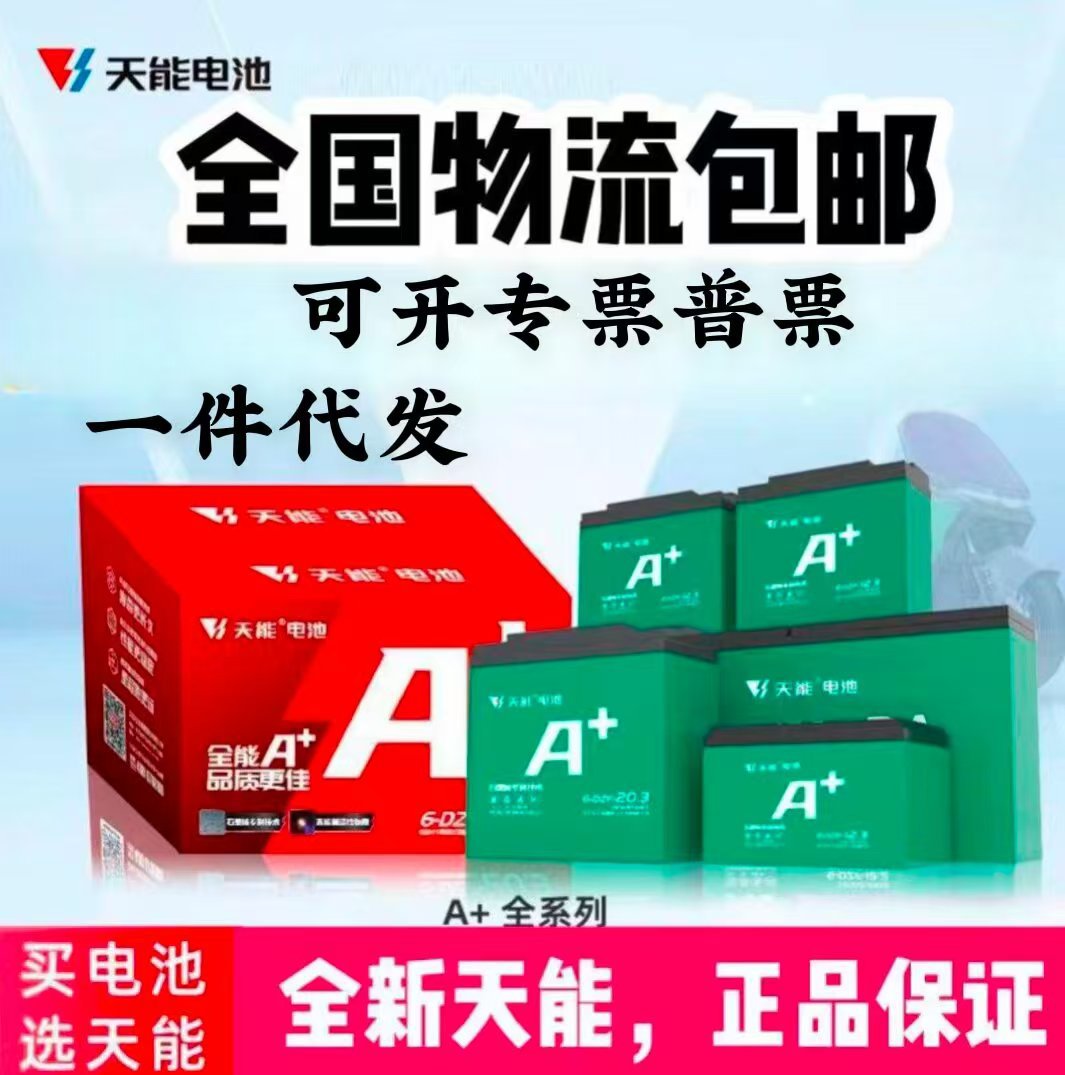 天能电池48V-72V两轮三轮通用