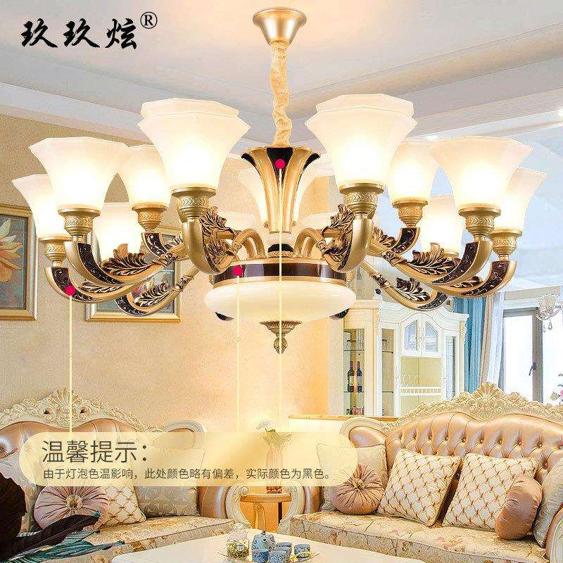 欧式吊灯客厅简欧餐厅奢华大气卧室灯现代蜡烛简约灯具2024新款