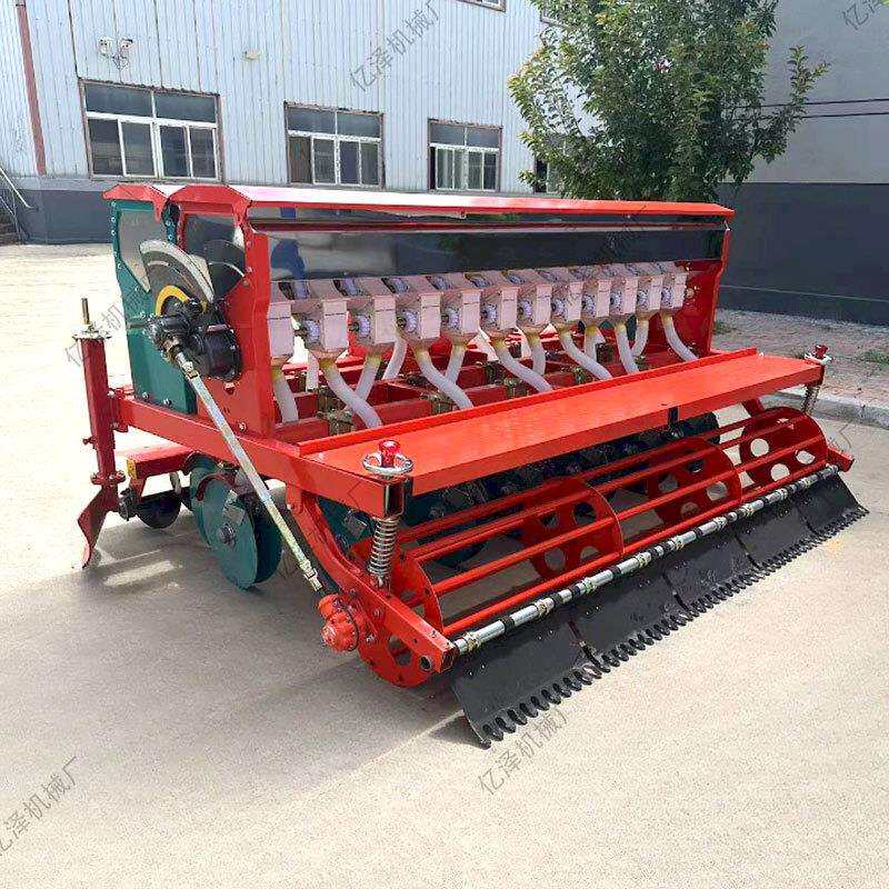多功能小麦播种机圆盘腿浆腿平土施肥播种一体无级变速箱旱稻